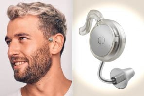 这款助听器经过时尚的重新设计，将医疗设备变成了一款时尚的可穿戴设备