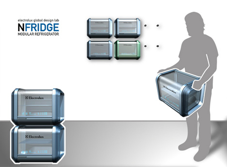 NFridge -由Roger Santos, Nuno Horta和Andreia Lopes设计的模块化冰箱