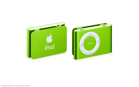 把一些颜色。iPod Shuffle