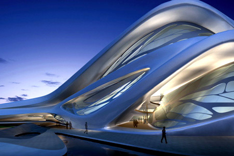 扎哈·哈迪德设计的阿布扎比表演艺术中心