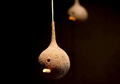 纳丁·贾维斯的《人类灰鸟喂食器》
