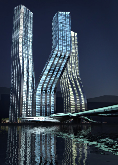 扎哈·哈迪德设计的《舞动的塔楼》