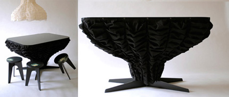 Jenny Nordberg设计的织物悬垂柯蒂斯桌