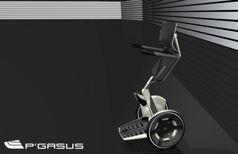 飞马-保时捷设计工作室的直立轮椅