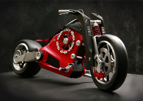 电动摩托车ZEVS由Bernhard Ranner, Anders August Kittilsen和Rudolf Stefanich设计