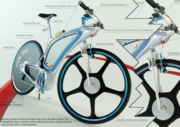 警察自行车由Ciprian Frunzeanu设计
