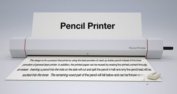 铅笔打印机由Hoyoung Lee, Seunghwa Jeong和Jimyoung Yoon设计
