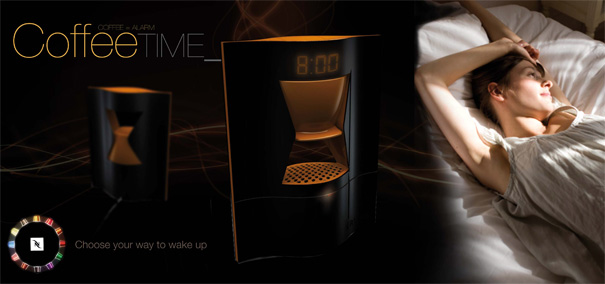 CoffeeTime – Coffee Maker Clock by Elodie Delassus