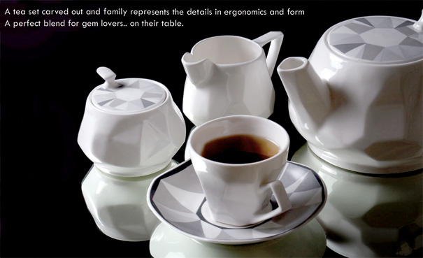 陶瓷宝石-茶具由Mohit Arora