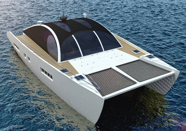 马文，这艘生态可持续的双体船由Maria malindretu - vika设计