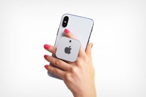 苹果的弹出式插座，带光学传感器你的iPhone变成一个魔术鼠标！