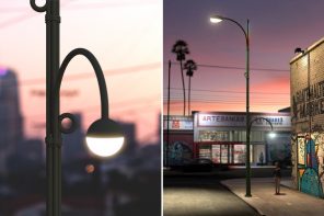 洛杉矶新的模块化街灯设计点亮了城市未来的道路!