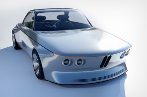 这宝马E9重新设计的拥抱复古未来主义和大白的柔和的视觉吸引力！