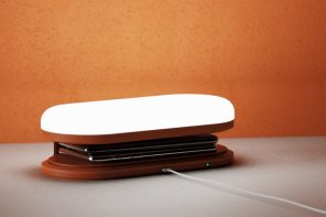 这款桌面夜灯还可以为你的智能手机无线充电
