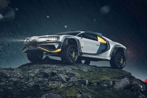 Someone turned the Bugatti Chiron into a 4×4 off-roader and it feels like Mad Max meets Cyberpunk