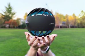 有趣的无人机概念360°摄像头看起来像科幻电影中的一个神奇的漂浮球体
