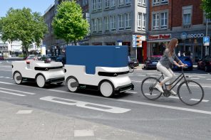 这款用于电动自行车和自行车的自行拖车彻底改变了最后一英里的送货方式