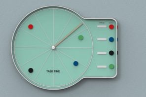 Wall-clock with built-in task-board lets you be more efficient with your time
