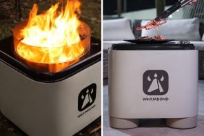 All-in-one smokeless portable fire pit lets you do everything from warm your hands to grill steaks