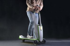 Foldable kick scooter concept suggests a better rental system for city travel