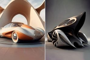从扎哈·哈迪德弗兰克•经典的人工智能生成这些惊人的汽车设计风格的著名的建筑师