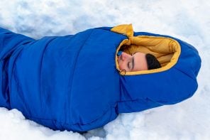 充气睡袋的设计让你在零下40华氏度的温度下也能保持温暖