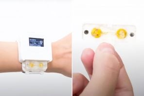 Smartwatch powered by “slime” that needs to be watered and fed