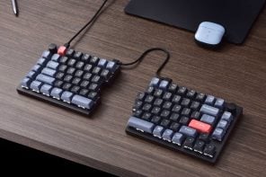 Keychron最新的拆分键盘可以分开，就像两块拼图一样，我喜欢它!