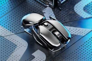 Biofuturistic wireless mouse was designed to perfectly complement your edgy gaming PC setup