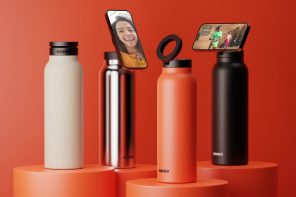 MagSafe iPhone支架遇上旅行水瓶:这个天才设计让你的水瓶有了三脚架