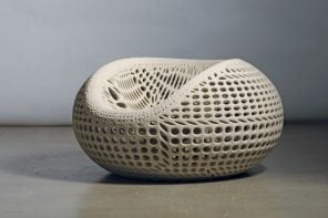 3D打印混凝土椅使用轮廓设计强度和单空美