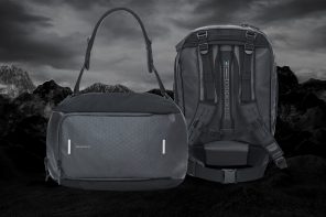 This Carbon Neutral Backpack is built with recycled plastic and captured CO2, and is 100% storm-proof