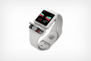 An Apple Watch strap with an integrated pillbox seems like quite a brilliant idea