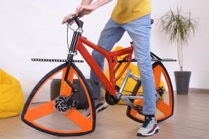 独特鲁洛三角形的轮子这辆自行车远比你想象的更舒适