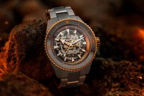 Rado’s new edition Captain Cook High-Tech Ceramic Skeleton watch sports a unique colorway and innovative movement