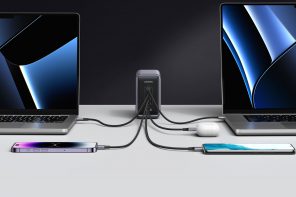 UgreenNexode300W超快GAN充电程序可同时充电5台设备,包括笔记本电脑
